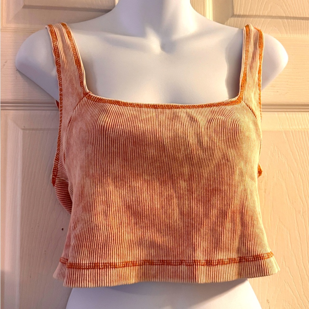 Urban Outfitters Out From Under Orange Ribbed Women's Crop Tank
